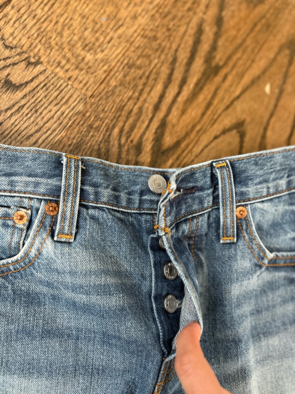Levi's Denim Cutoff Shorts - Picture 4 of 6